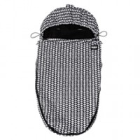 SACO CUBREPIES SOFTSHELL BLACK N WHITE